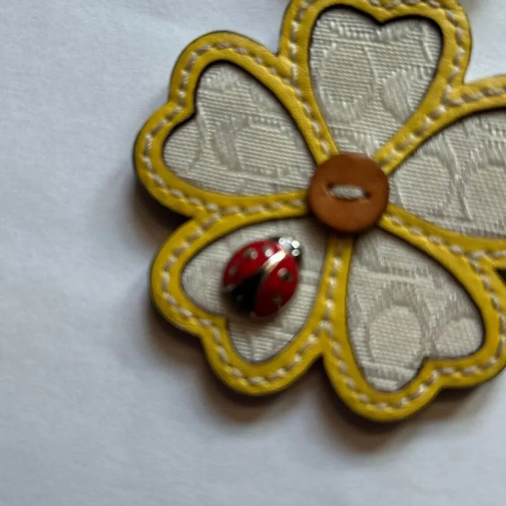 COACH Flower Ladybug Keychain - Picture 3 of 5